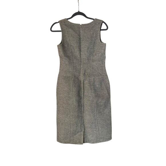 Talbots Gray NWT Vneck Sleeveless Dress Womens 6P - Picture 2 of 6